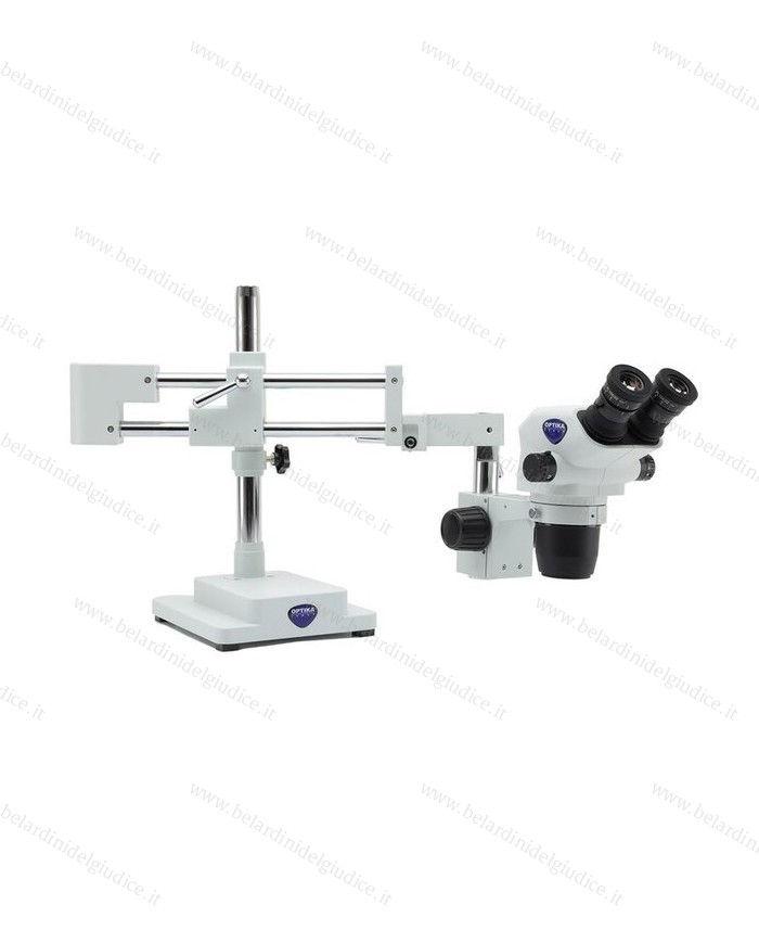 Microscopio Optika Binoculare con Base a Sbalzo da 6,7x a 45x