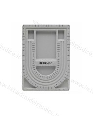 Vassoio per infilare collane con bordo ovale a 3 canali 24,5x33,5 cm