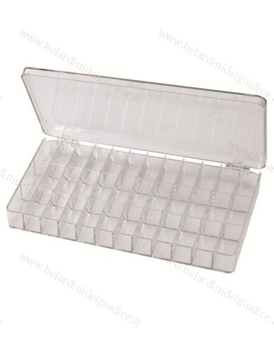 Scatola in plexi trasparente 36 scomparti