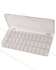 Scatola in plexi trasparente 36 scomparti