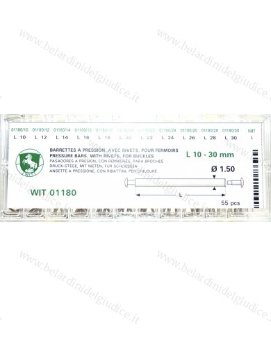 Assortimento Perni per chiusure sicurezza spessore 1.50