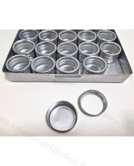 Scatola alluminio con 20 scatolini tondi