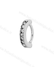 Piercing Clicker helix con zirconi