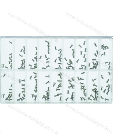 Assortimento Viti per Fondo Cassa Testa Bombata a Taglio - 180 pz