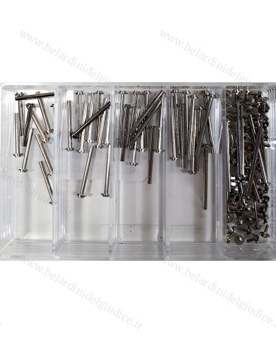 Assortimento Perni a Vite Acciaio da 12 a 20 mm - 50 pz