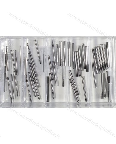 Assortimento Viti con Perni Filettati per Maglie Bracciali - 50 pz