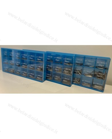 Assortimento Anse in Acciaio Spessori Ø 1,3 - 1,5 - 1,8