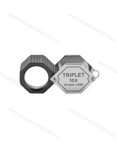 Lente per Diamanti Triplet 10x Gommata Esagonale
