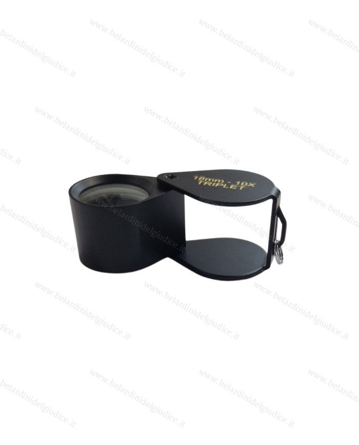 Lente per Diamanti Triplet 10x Nera