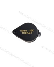 Lente per Diamanti Triplet 10x Nera