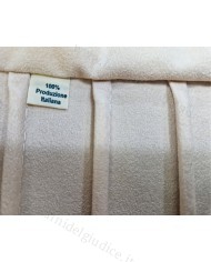 Rotolo cuoio interno panna 18 scomparti con lacci (h. 37)