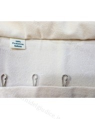 Rotolo cuoio interno panna 60 moschettoni
