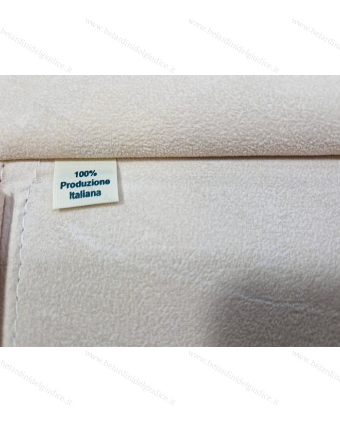 Rotolo cuoio interno panna per 4 collier