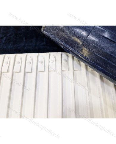 Rotolo blu interno bianco 18 scomparti con lacci