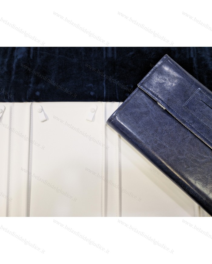 Rotolo blu interno bianco per 4 collier