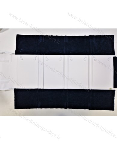 Rotolo blu interno bianco per 4 collier
