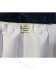 Rotolo blu interno bianco con 16 rulli per anelli