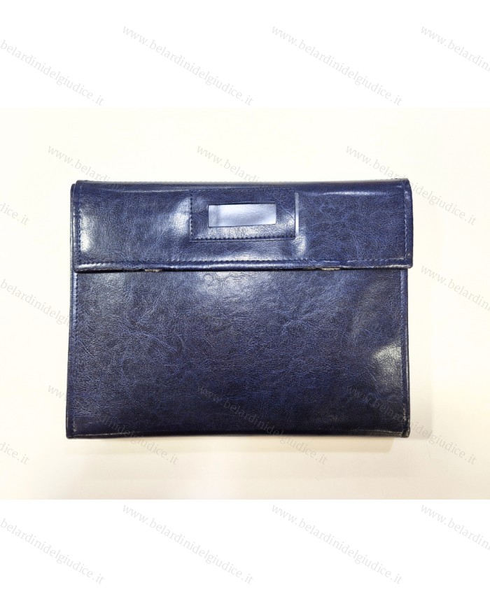 Rotolo blu interno bianco con strisce forate per orecchini
