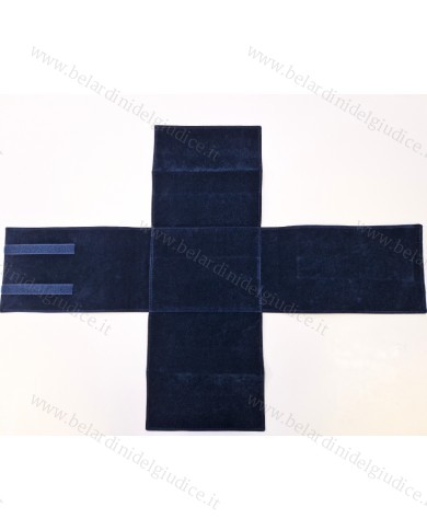 Pannettone blu interno floccato blu 17 x 24 cm