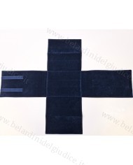Pannettone blu interno floccato blu 17 x 24 cm