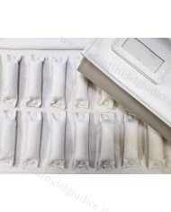 Rotolo champagne interno avorio con 16 rulli per anelli