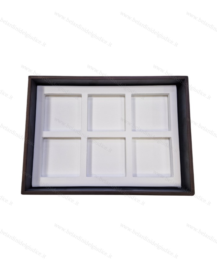 Vassoio rivestito (interno 17x24 cm)