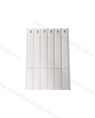 Scheda rigida a 6 spazi con ganci ed elastici per bracciali