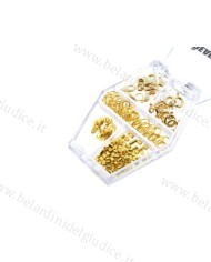 Assortimento accessori placcati in oro per collane o bracciali