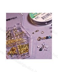 Assortimento accessori placcati in oro per collane o bracciali