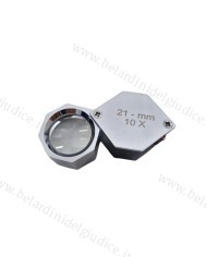 Lente Esagonale per Diamanti Cromata 10x