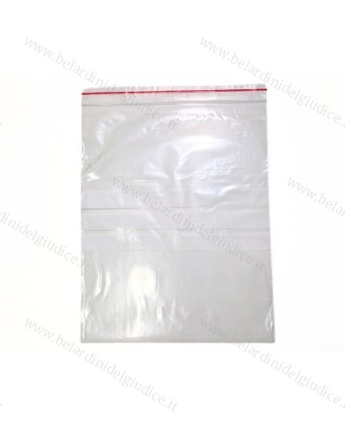 Bustine minigrip 20x25 cm con finestre (conf. 100 pz.)