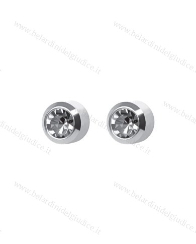 Pre orecchini Studex MINI pallina palladio con brillantino
