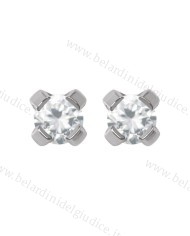 Pre orecchini System 75 zircone cubico 4mm