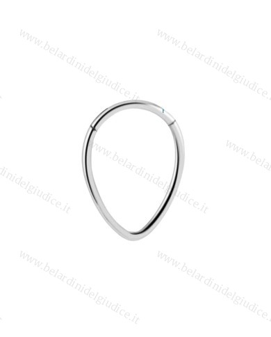 Piercing Goccia con chiusura a scomparsa 10 mm