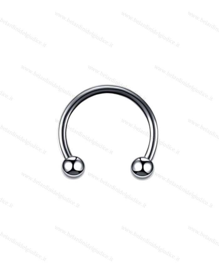 Piercing Barretta circolare 8 mm in titanio