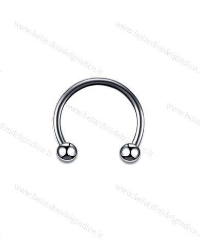 Piercing Barretta circolare 10 mm in titanio