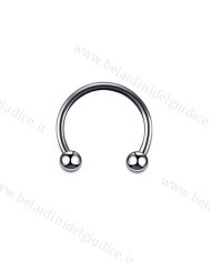 Piercing Barretta circolare 10 mm in titanio