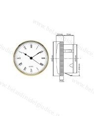 Movimento a Incasso con vetro Ø 66 mm