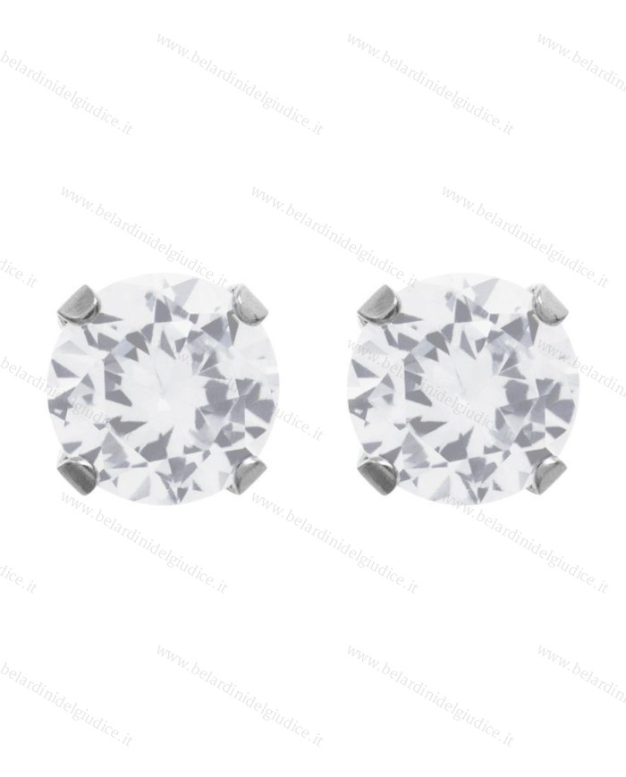 Pre orecchini System 75 zircone cubico 6mm