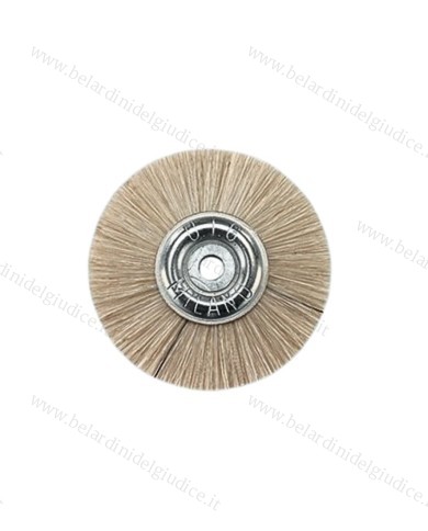 Spazzola con Centro Metallico Bianca Ø 50