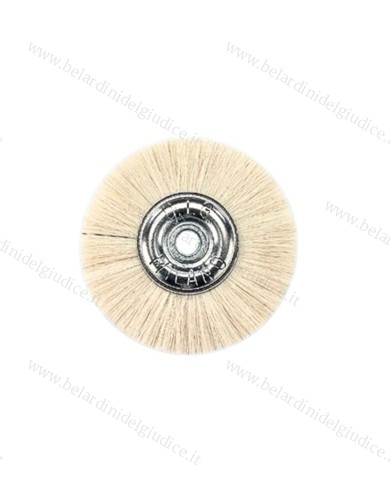 Spazzola con Centro Metallico Pelo Capra Ø 50