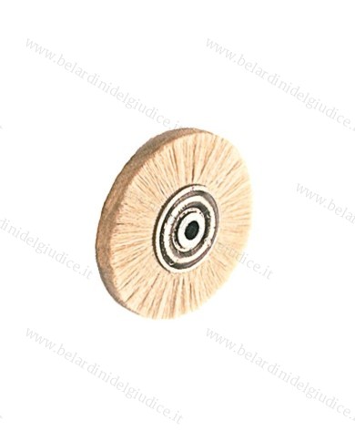 Spazzola con Centro Metallico Pelo Capra Ø 50