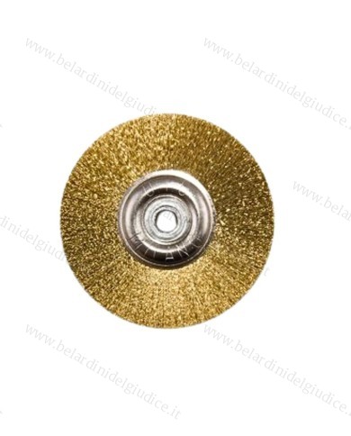 Spazzola con Centro Metallico Ottone Ø 50
