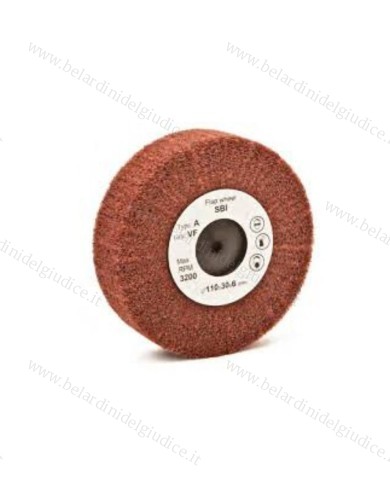Ruota Lamellare in Scotch-Brite Rosso Grana Fine