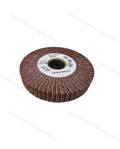 Ruota Lamellare Mista Scotch Brite e Tela Abrasiva Grana 240