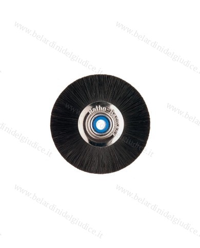 Spazzola con Centro Metallico Nera Hatho Ø 42