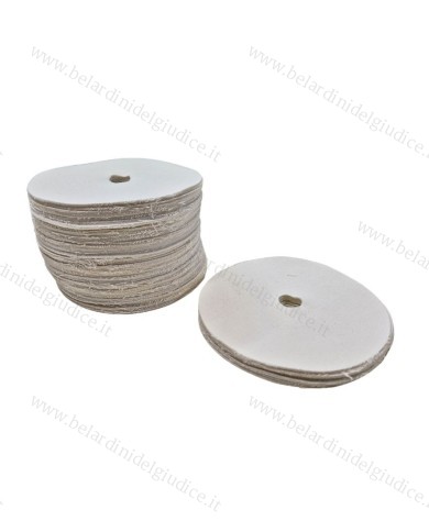 Dischi Tela Morbida Bianca Madapolam Ø 120 mm - Foro 15 mm
