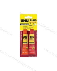 Colla Uhu Plus Bicomponente Rosso/Giallo 2 Min