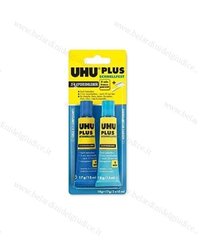 Colla Uhu Plus Bicomponente Blue 5 Min