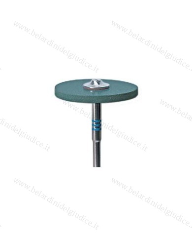 Gommino a Ruota con Gambo Edenta CeraGloss Rifinitura Blu Ø 25 x 2 mm